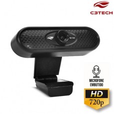 Webcam HD 720p com Microfone USB WB-71BK C3 Tech - Preta